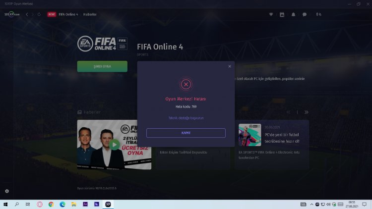 Fifa Online 4 Hata Kodu 769 Çözümü
