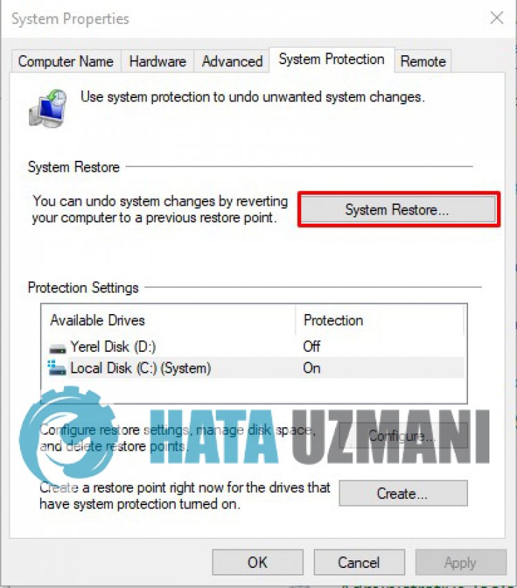 Sistem Geri Yükleme Nasıl Yapılır?