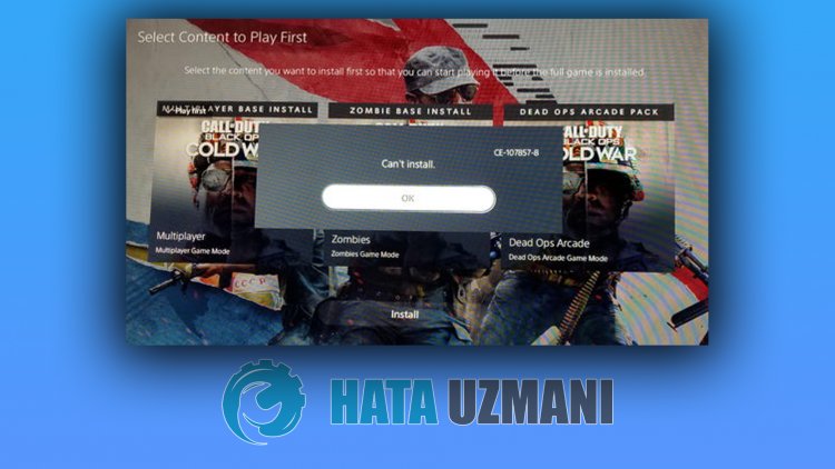 PlayStation 5 Error Code CE-107857-8