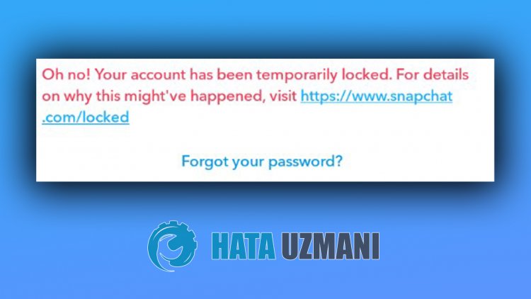 حساب Snapchat مغلق مؤقتًا خطأ