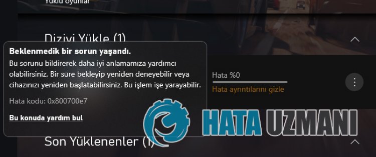 Forza Horizon 5 Error Code: 0x800700e7 Error