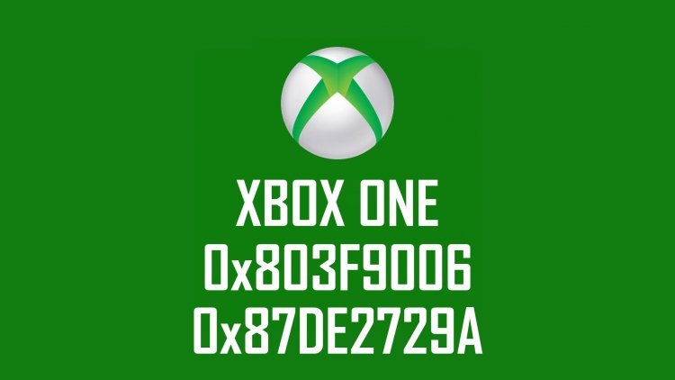 Código de error de Xbox One 0x803F9006 o 0x87DE2729A