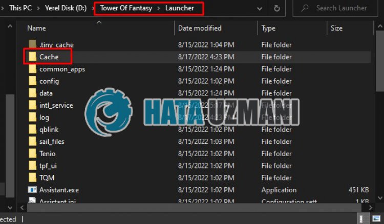 ข้อผิดพลาดของ Tower of Fantasy Server