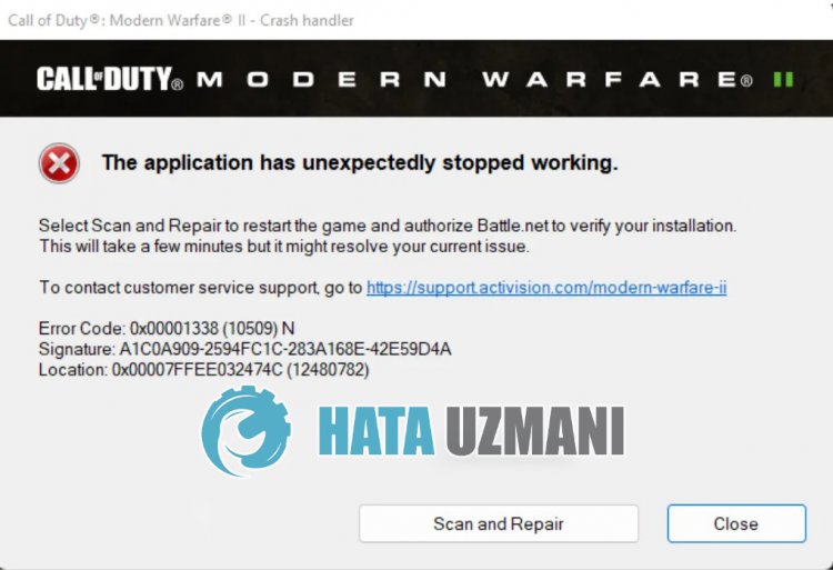 COD: Modern Warfare 2 Código de error: 0x00001338