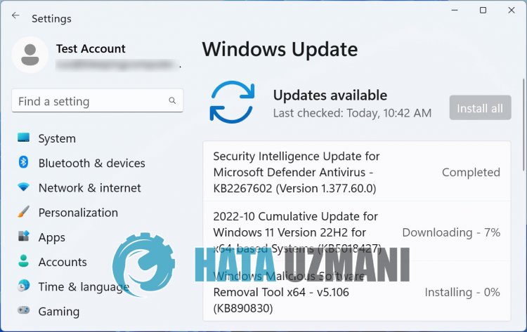 Windows 11 Update KB5018427 がインストールされていません