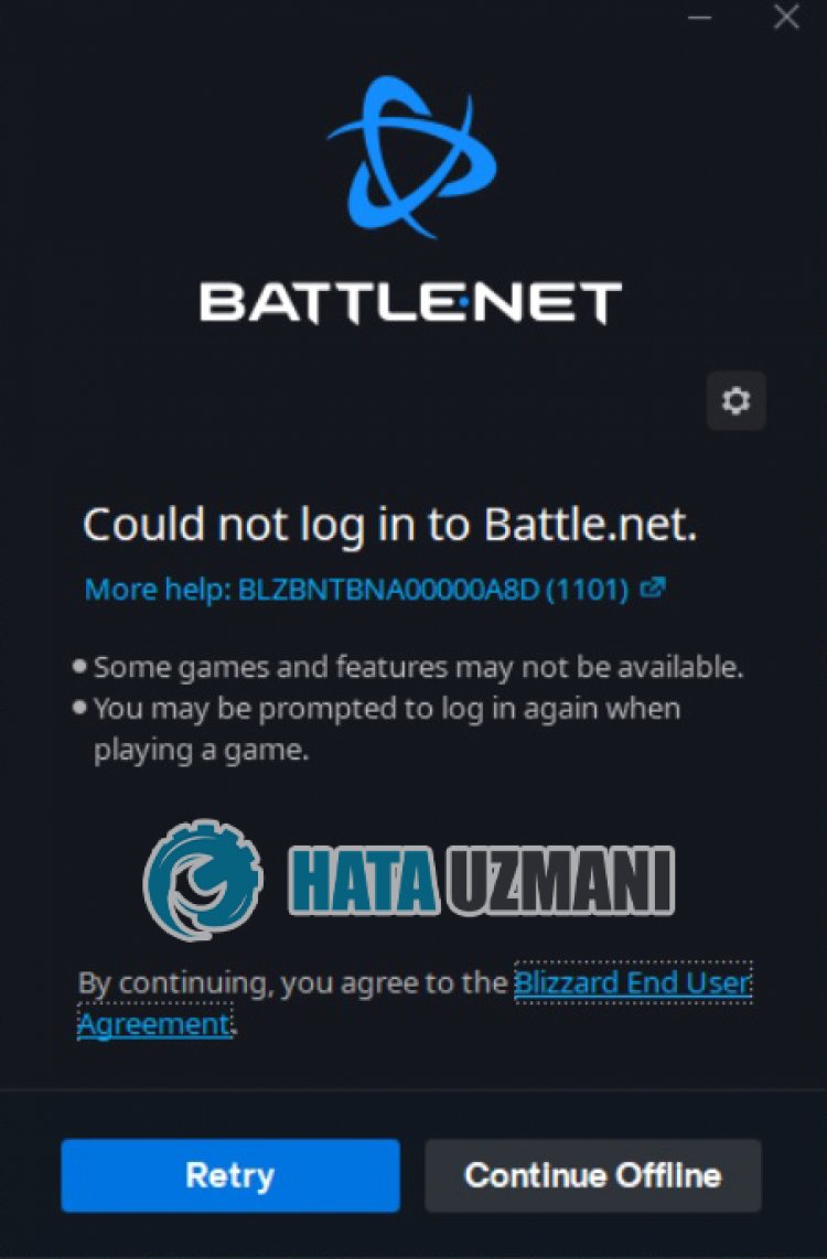 Battle.net BLZBNTBNA00000A8D (1101) エラー