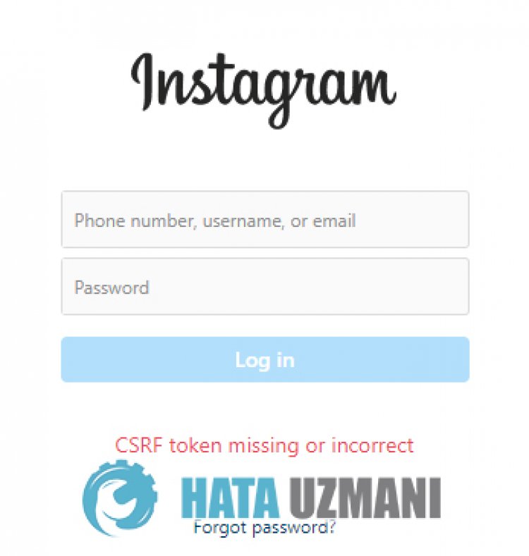 Отсутствует CSRF-токен Instagram или неправильная ошибка
