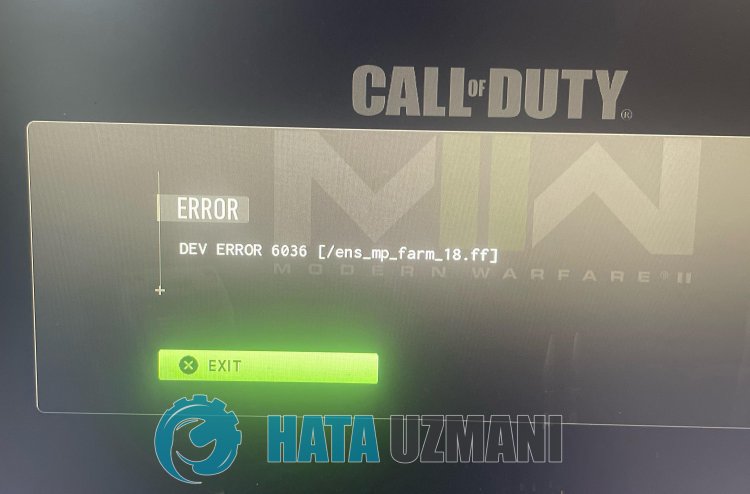Call of Duty Modern Warfare II Dev Error 6036