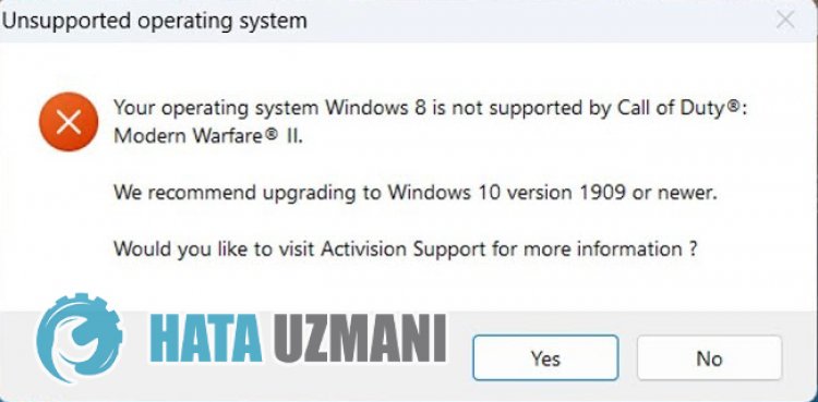 Call of Duty Warzone 2.0 Your Operating System Windows 8/7 Is Not Supported
