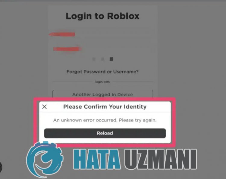 Roblox Vă rugăm să confirmați eroarea de identitate