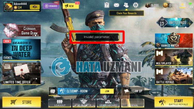 使命召唤手机无效参数错误