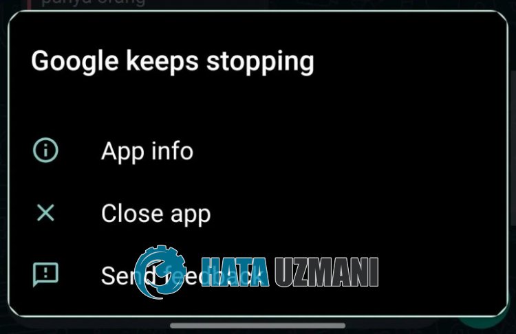 Google Stops On Android Error