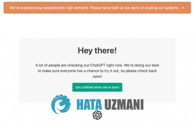 ChatGPT Исключительно высокий спрос. Ошибка