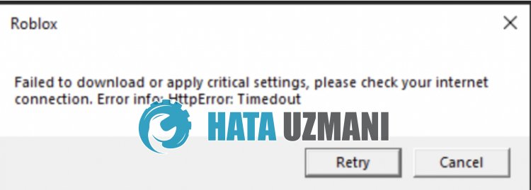 Roblox Failed to Download or Apply Critical Settings Error