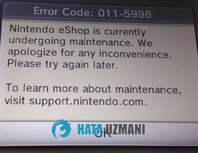 Nintendo Error Code 011-5998