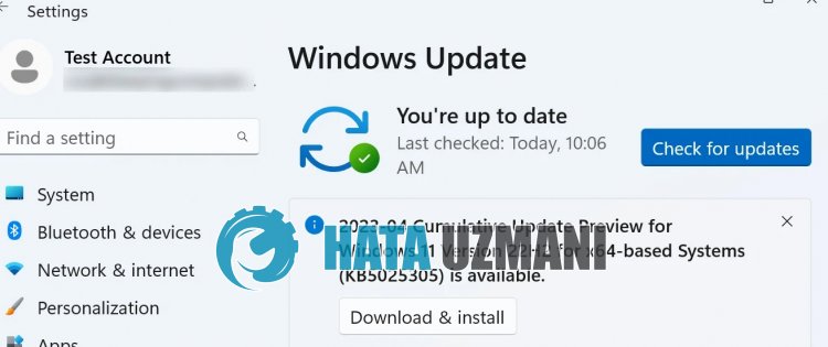 L'aggiornamento di Windows 11 KB5025305 non viene scaricato/installato