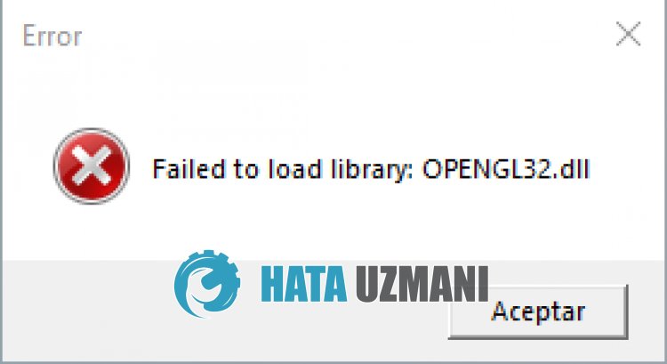 Roblox Failed To Load Library OpenGL32.dll Hatası