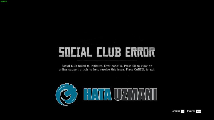 Kod błędu Social Club 17