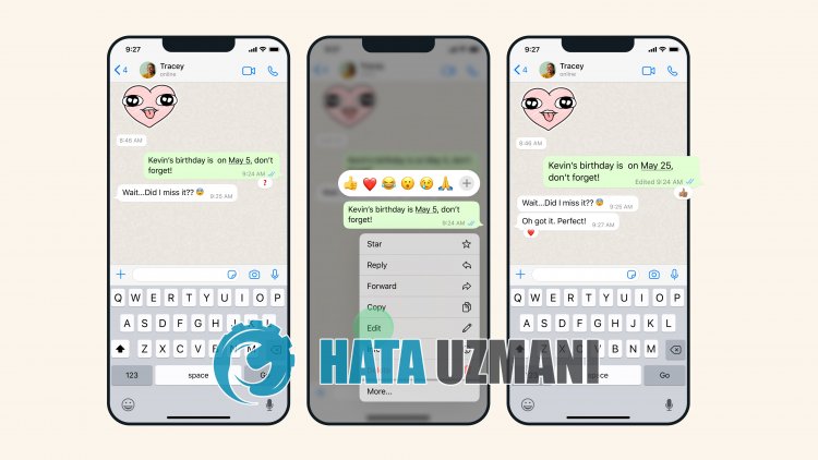 Whatsapp Mesaj Düzenleme Çalışmıyor Nasıl Düzeltilir?