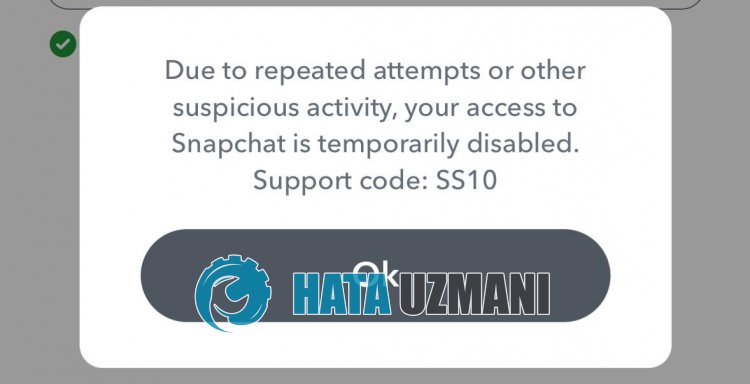 Snapchat サポート コード SS10